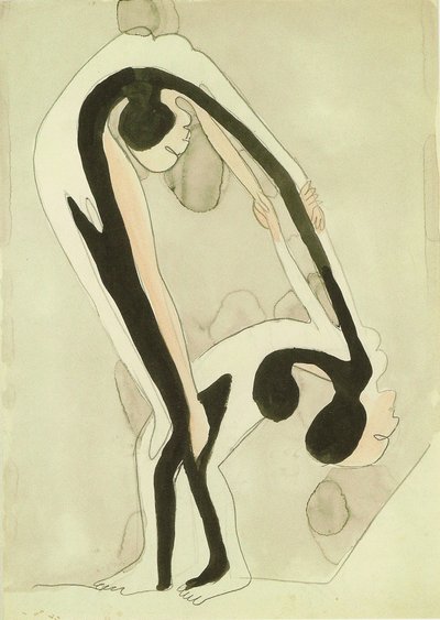 Coppia di acrobati da Ernst Ludwig Kirchner